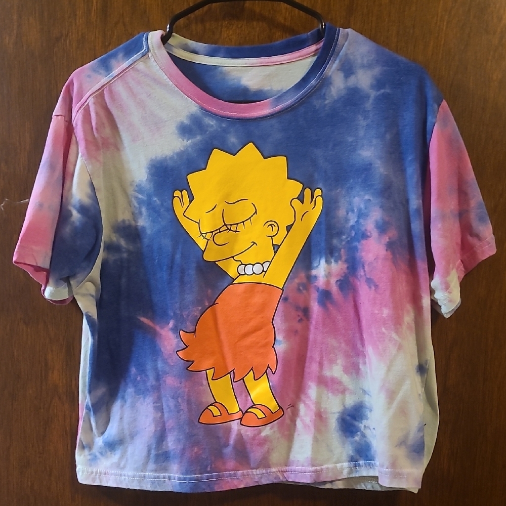 Lisa Graphic Tie-Dye Crop Top
